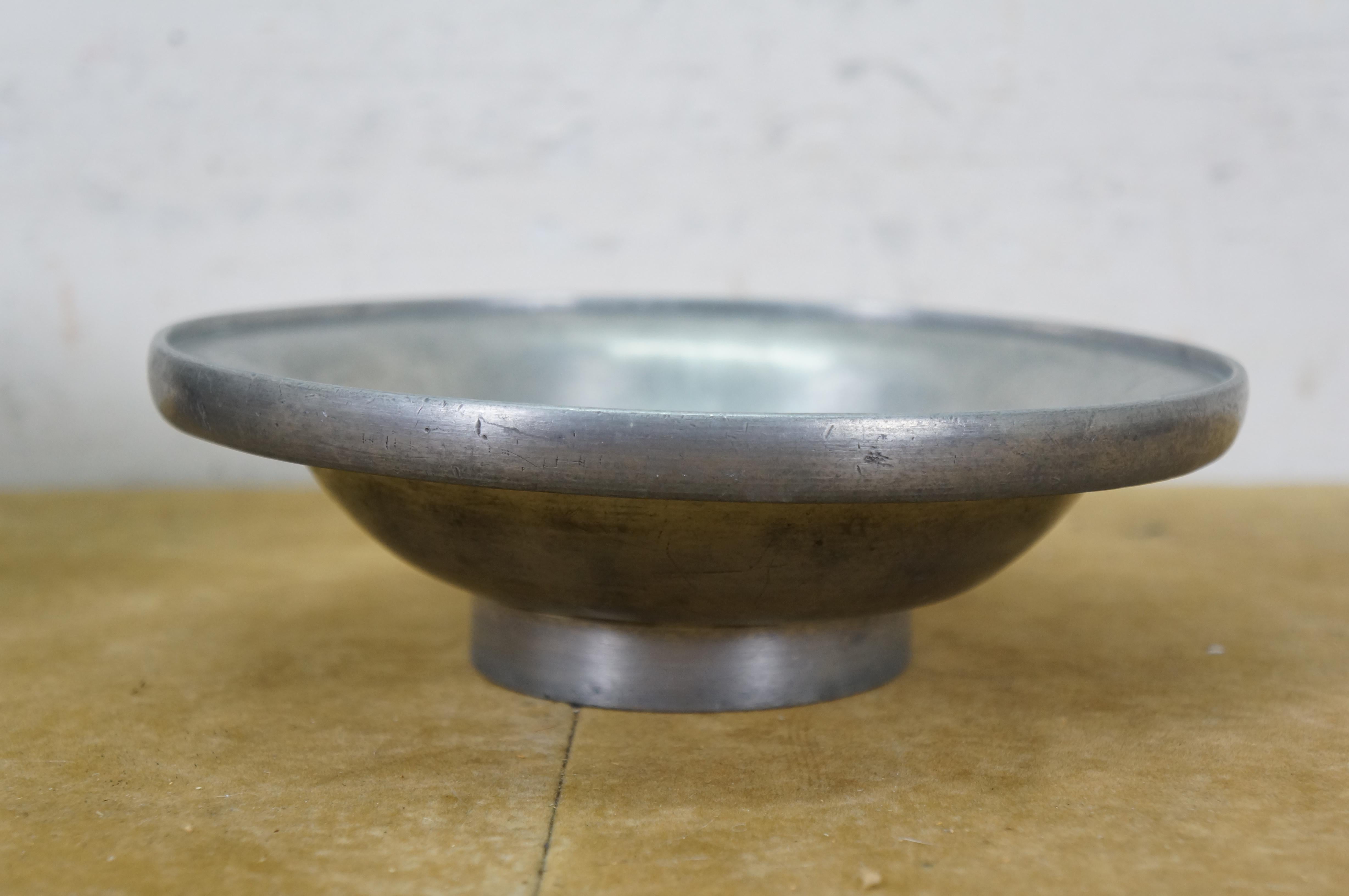 Vintage 3 Piece Chinese Pewter Hot Pot Food Warmer Rice Server 8