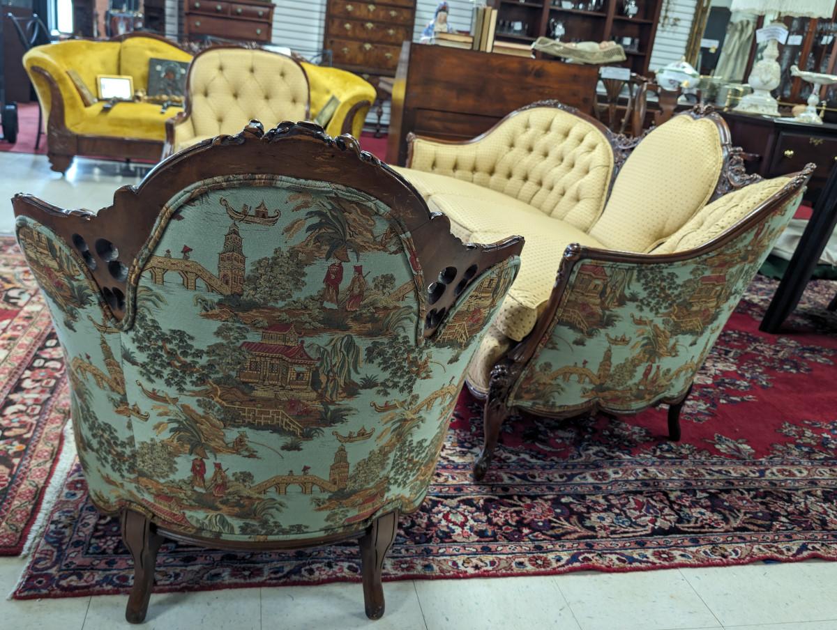 20th Century Vintage 3 Piece French Style Parlor Set For Sale