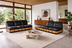 Vintage 3-Piece Modular Seating Group with Coffee Table by Haralson–Seidel