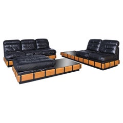 Vintage 3-Piece Modular Seating Group with Coffee Table by Haralson–Seidel