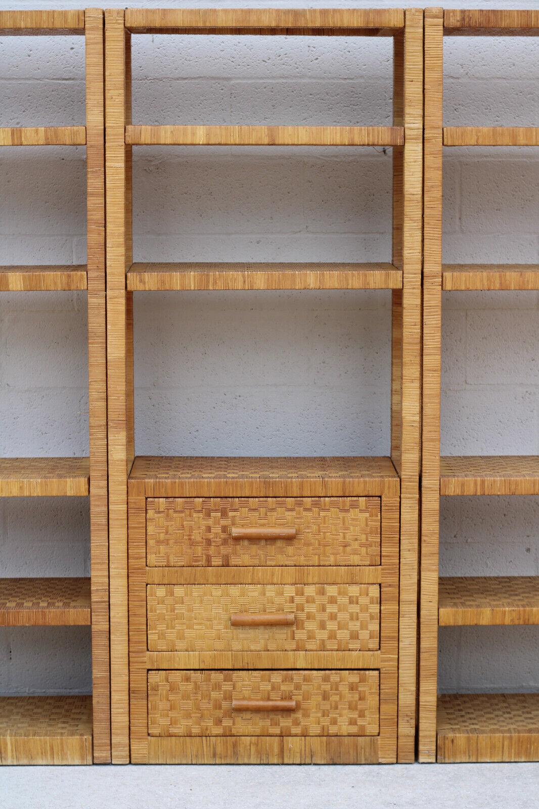 rattan wall cupboard