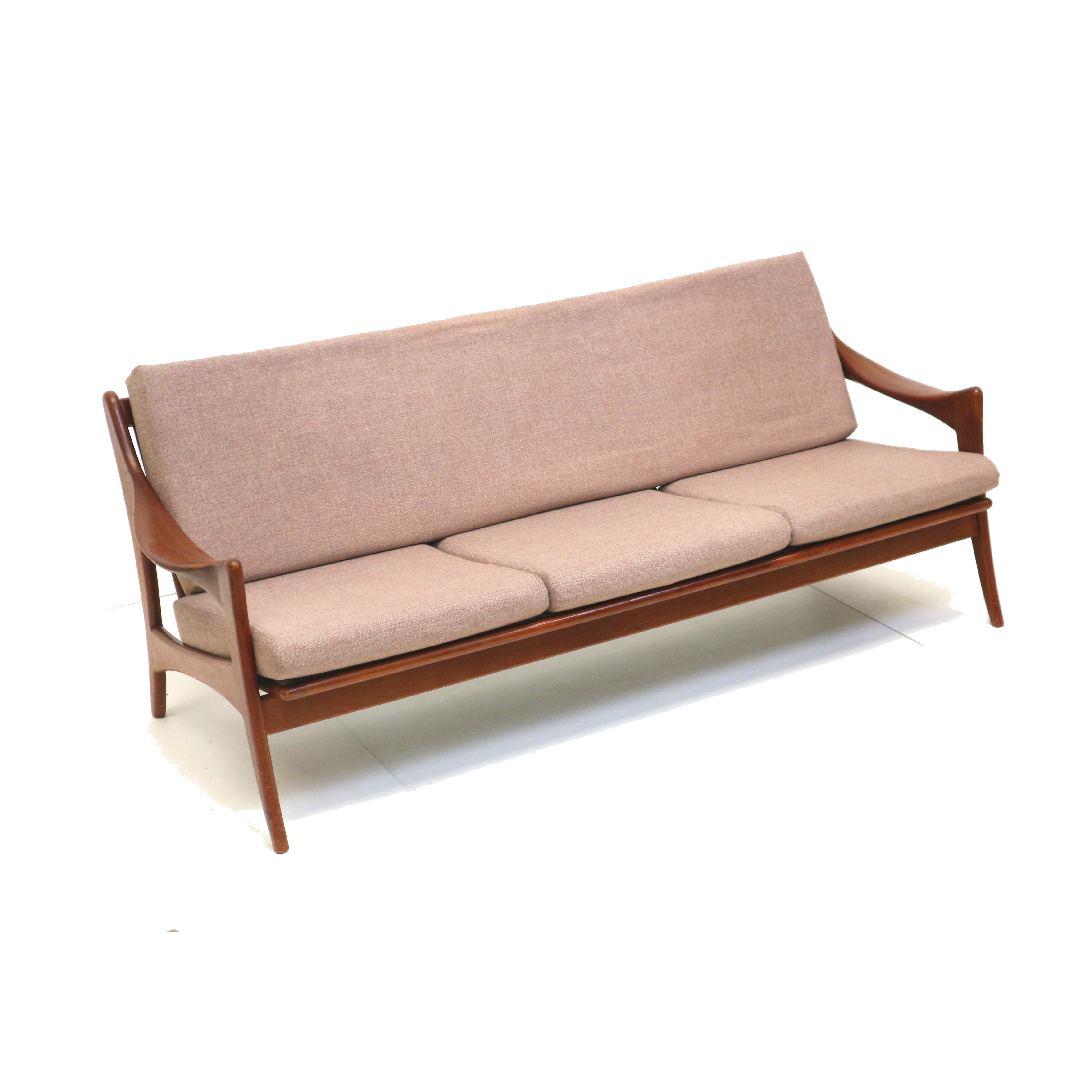 Mid-Century Modern Canapé 3 places De Ster Geldermalsen des années 1960 en vente