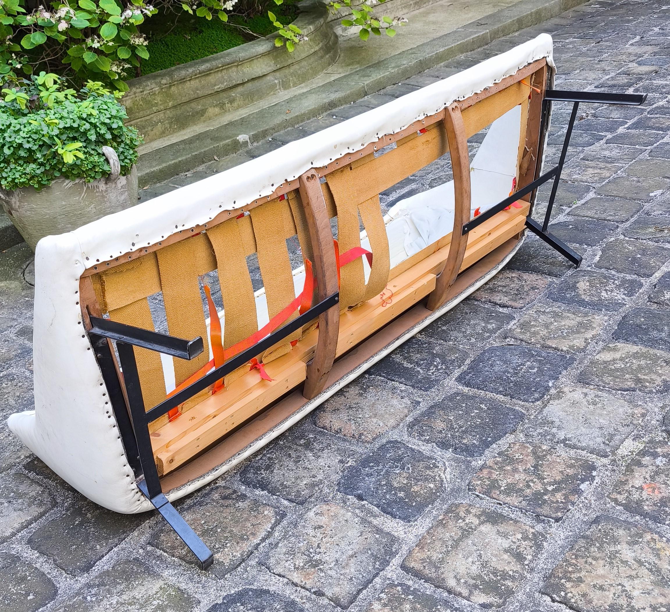 Vintage 3-Sitzer Sofa, Steiner Joseph André Motte, 1950er Jahre im Angebot 9