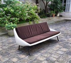 Vintage 3-Sitzer Sofa, Steiner Joseph André Motte, 1950er Jahre