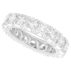 Vintage 3.00 Carat Diamond and Platinum Full Eternity Ring