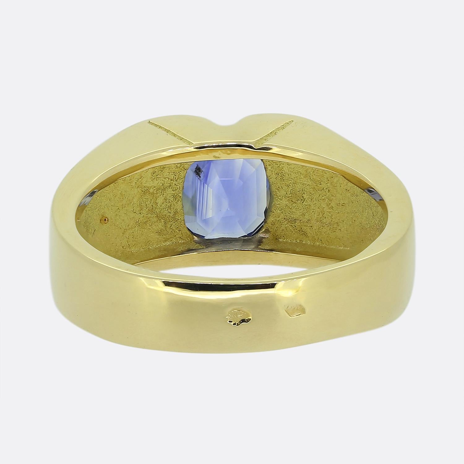 Vintage 3.00 Carat Natural Sapphire Ring Bon état - En vente à London, GB