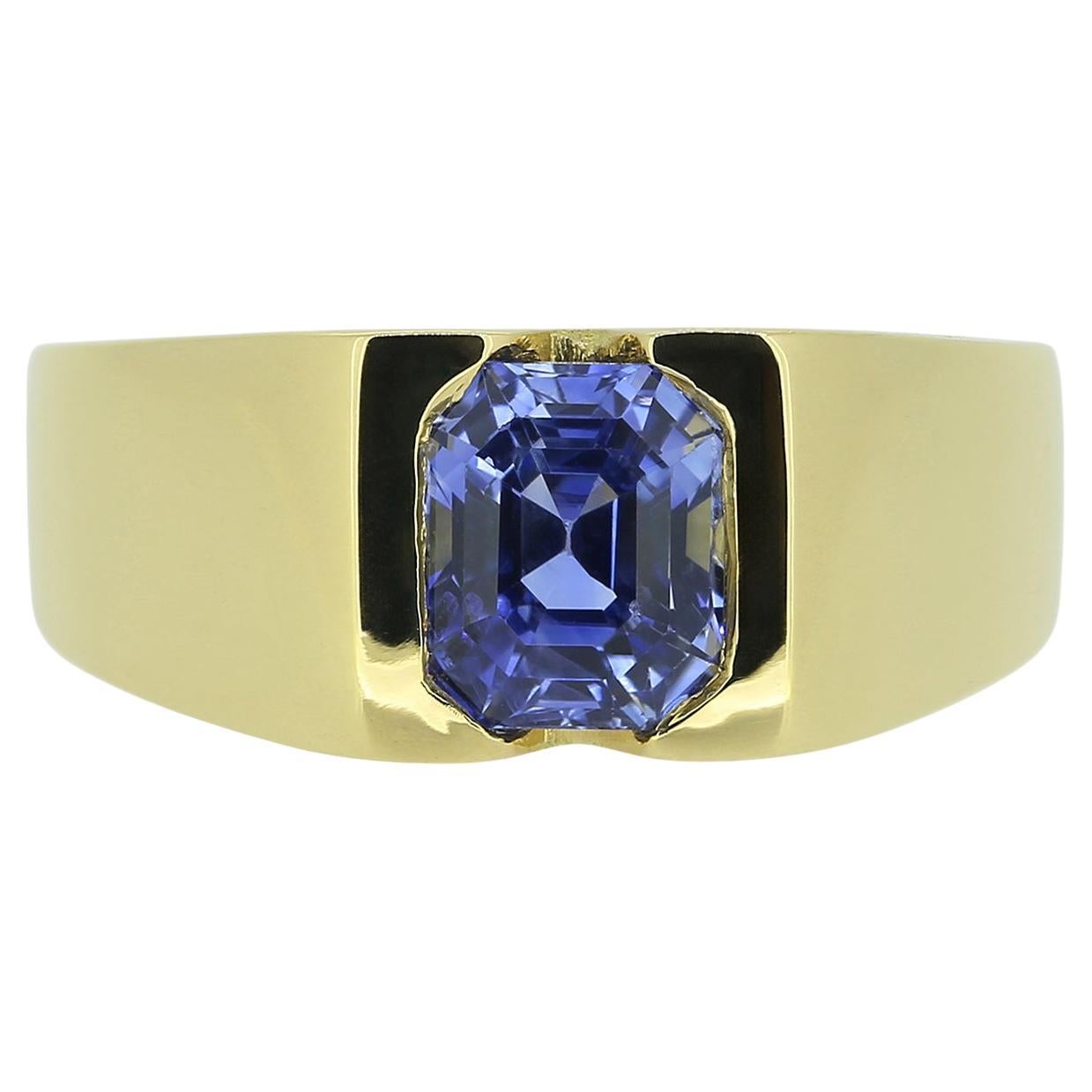 Vintage 3.00 Carat Natural Sapphire Ring