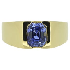 Vintage 3.00 Carat Natural Sapphire Ring