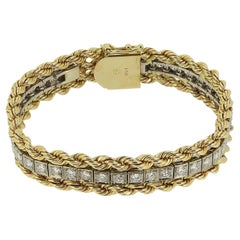Vintage 3.00 Carat Old Cut Diamond Bracelet