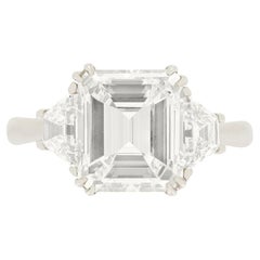 Vintage 3.01 Carat Diamond Solitaire Ring, c.1950s