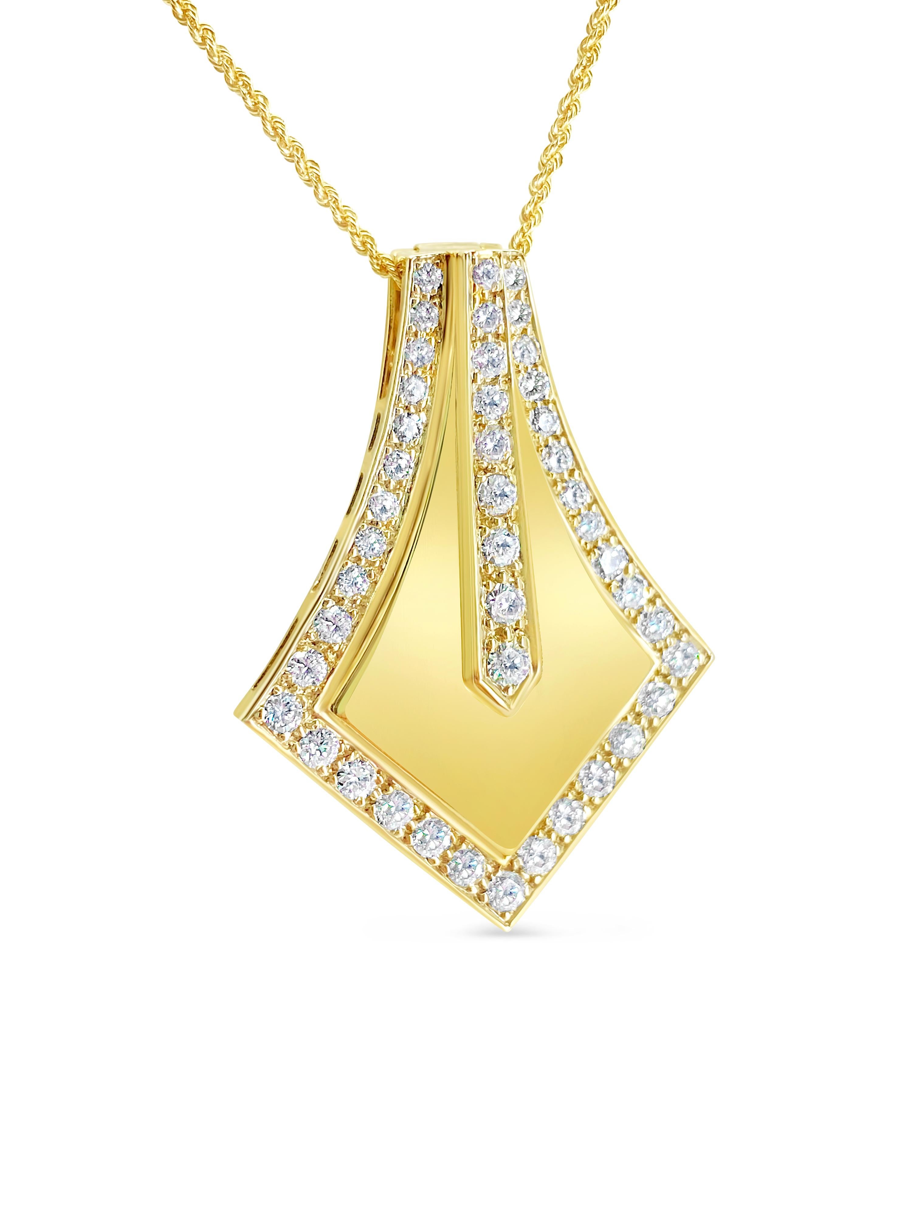 Medieval Vintage 3.04 Carat Diamond Pendant For Her For Sale