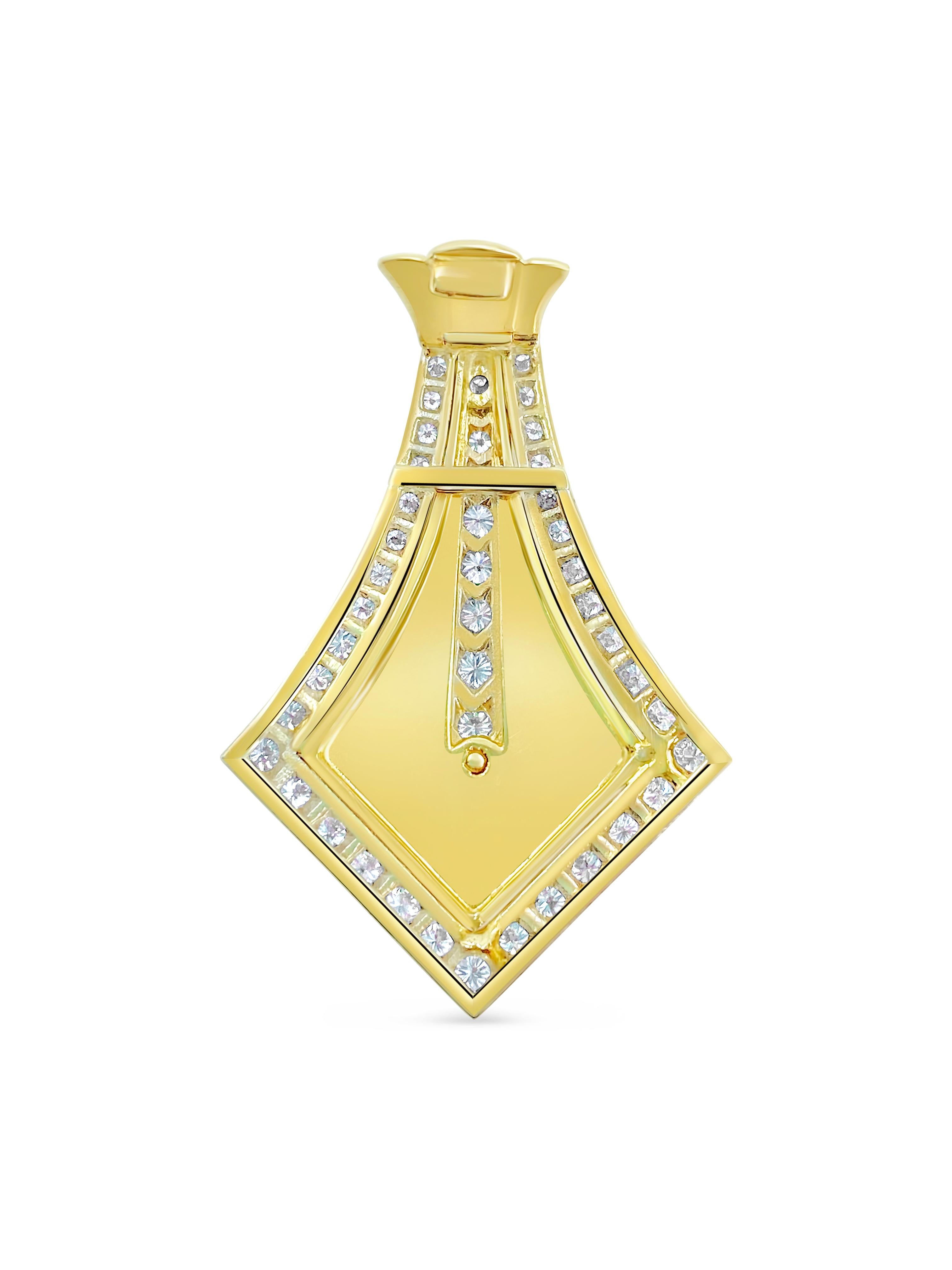 Vintage 3.04 Carat Diamond Pendant For Her In Excellent Condition For Sale In Miami, FL