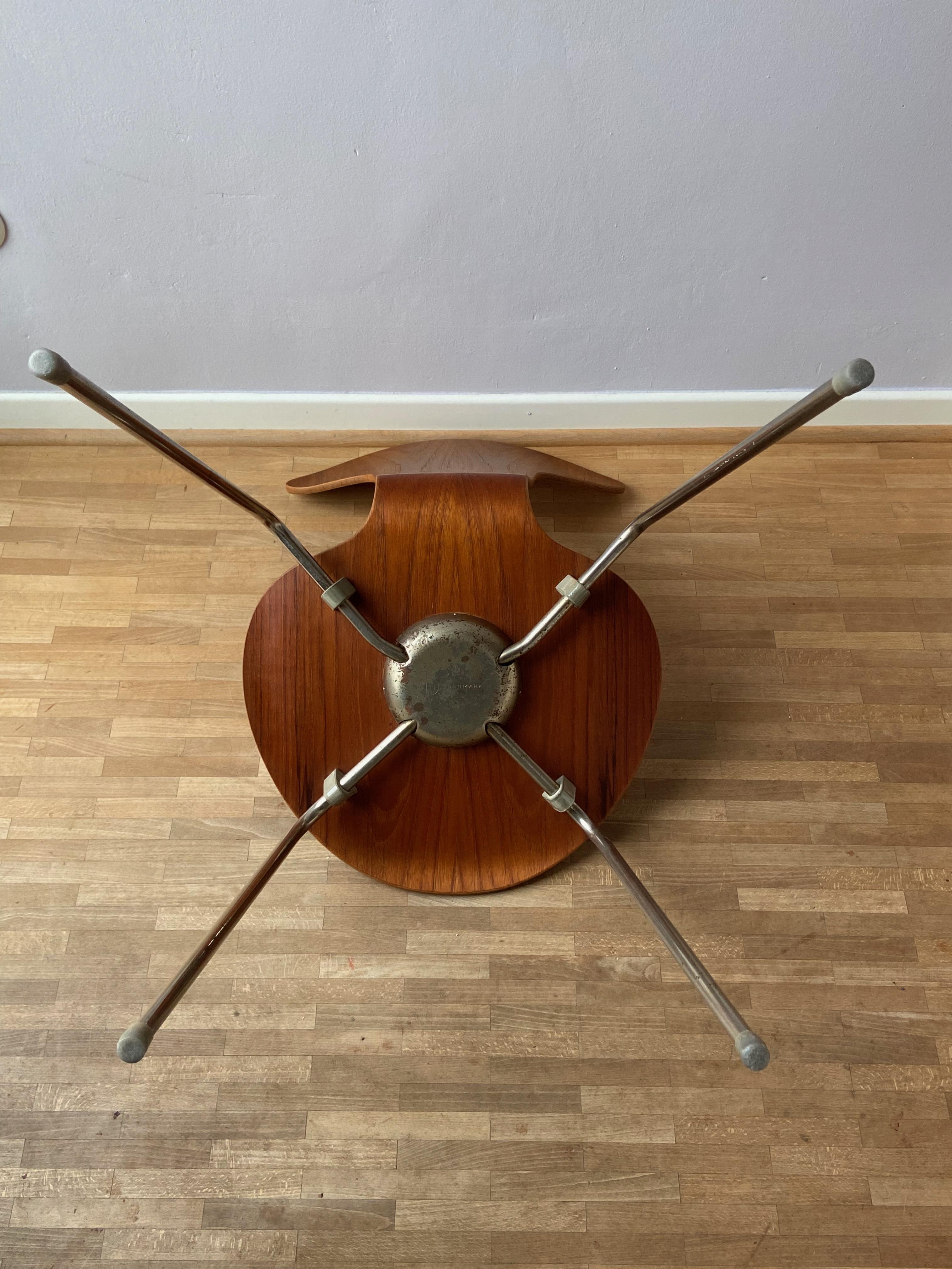 Vintage 3105 Dining Chair by Arne Jacobsen for Fritz Hansen, Denmark 4