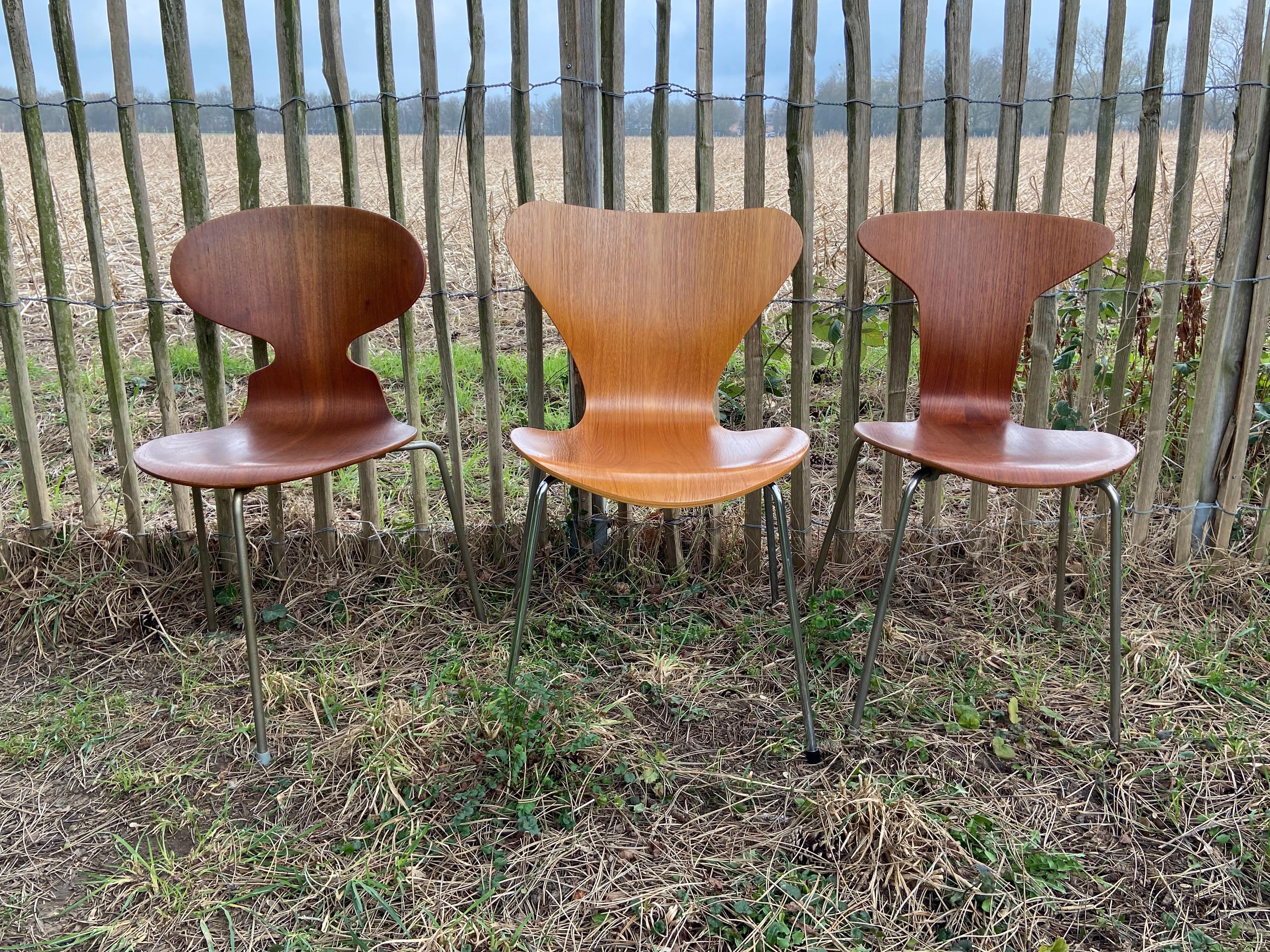 Vintage 3105 Dining Chair by Arne Jacobsen for Fritz Hansen, Denmark 12