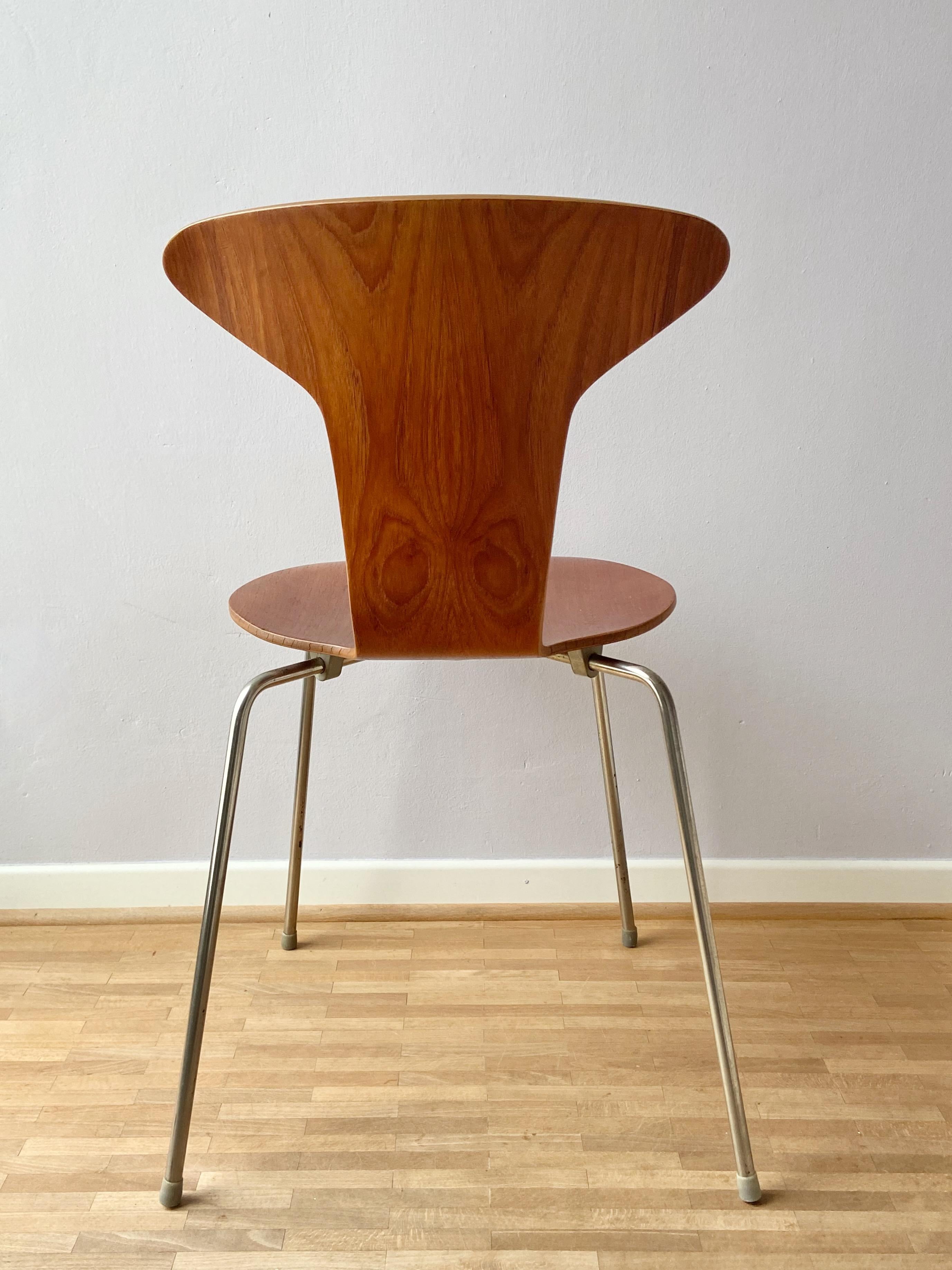Metal Vintage 3105 Dining Chair by Arne Jacobsen for Fritz Hansen, Denmark