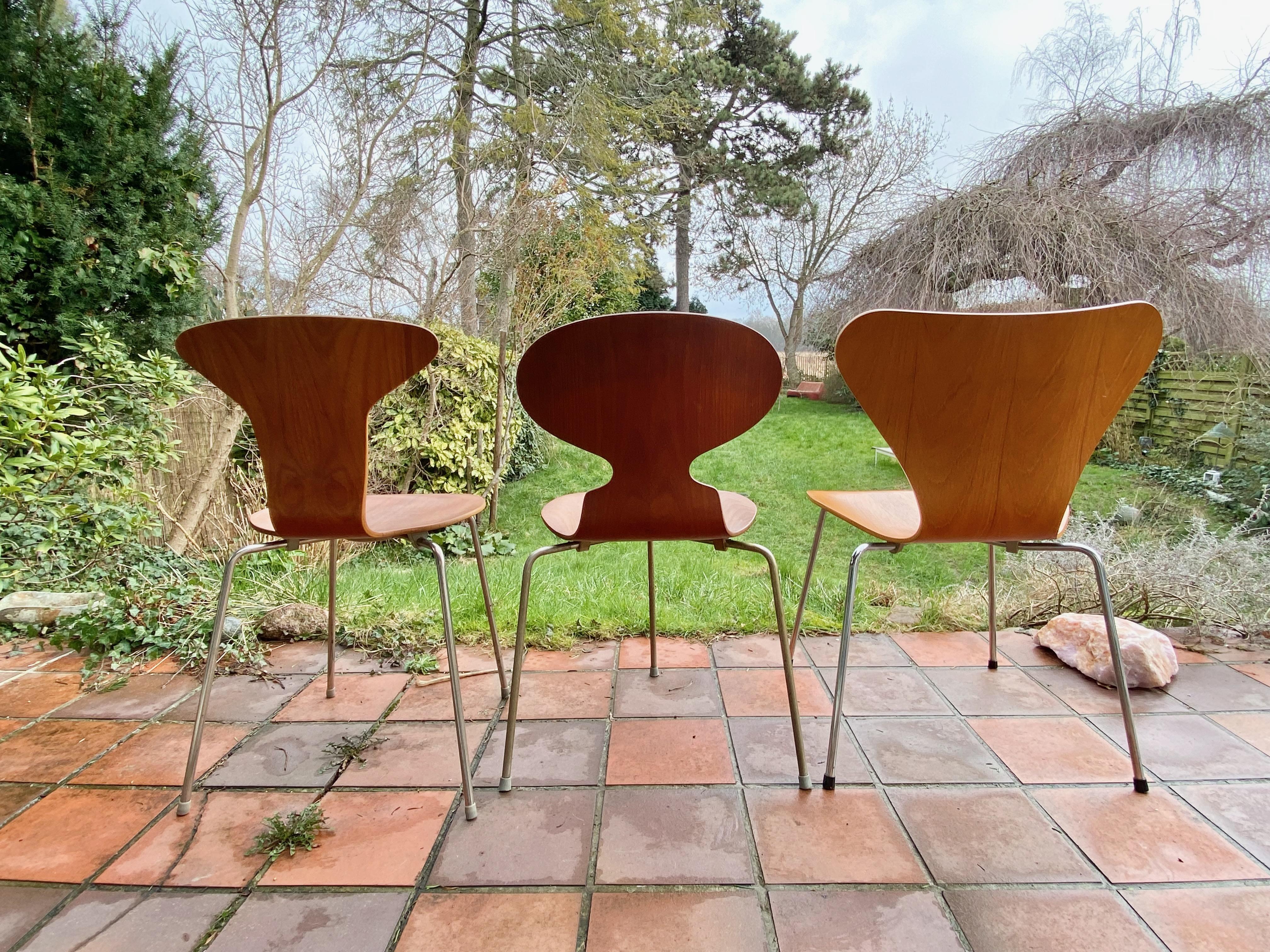 Vintage 3105 Dining Chair by Arne Jacobsen for Fritz Hansen, Denmark 2