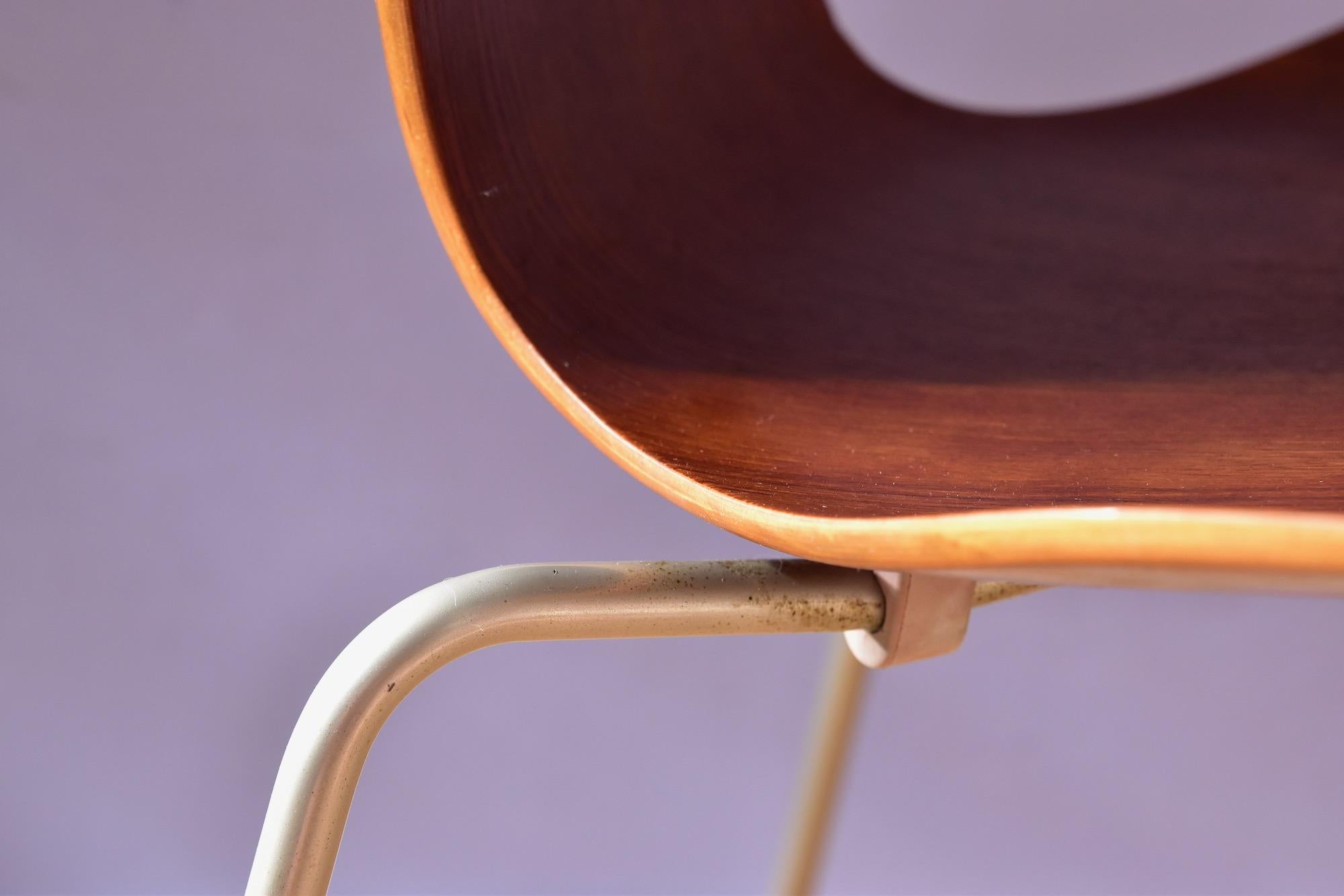 Metal Vintage 3107 Dining Chair by Arne Jacobsen for Fritz Hansen, Denmark