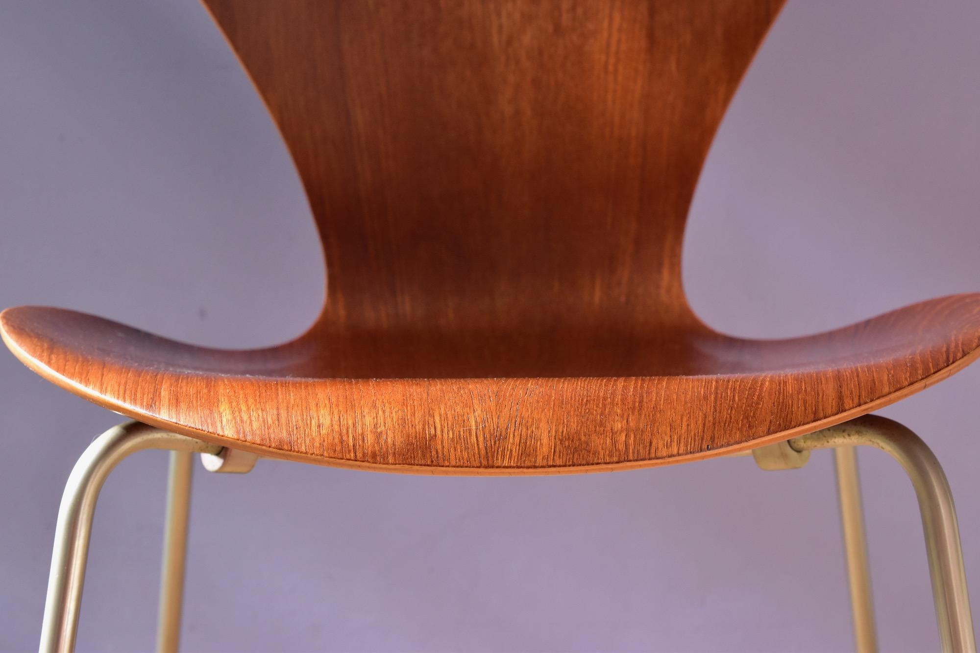 Vintage 3107 Dining Chair by Arne Jacobsen for Fritz Hansen, Denmark 2