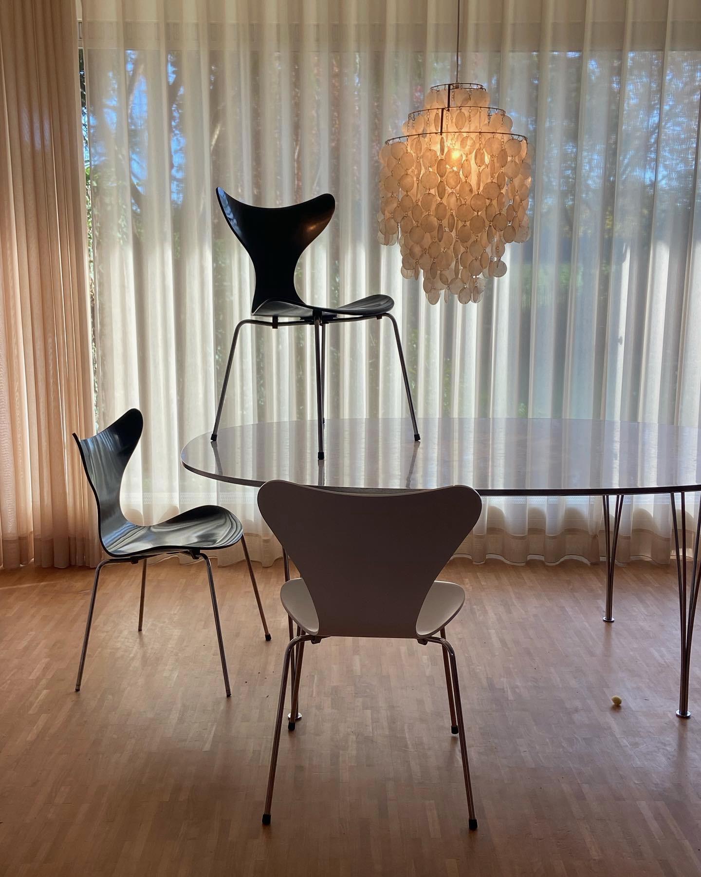 Chaise de salle à manger vintage Seagull 3108 d'Arne Jacobsen pour Fritz Hansen, Danemark 9