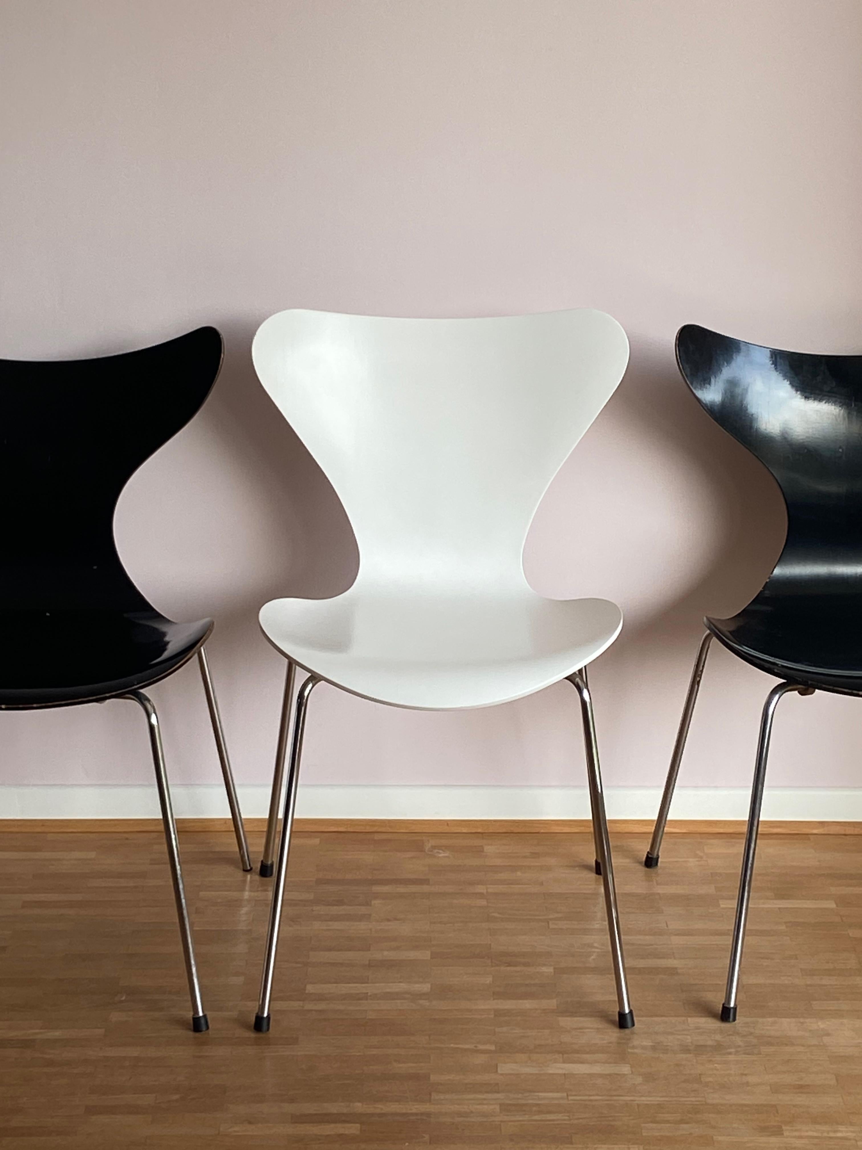 Chaise de salle à manger vintage Seagull 3108 d'Arne Jacobsen pour Fritz Hansen, Danemark 1