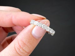 Vintage 3.15Ct Diamond and Platinum Full Eternity Ring Circa 1960