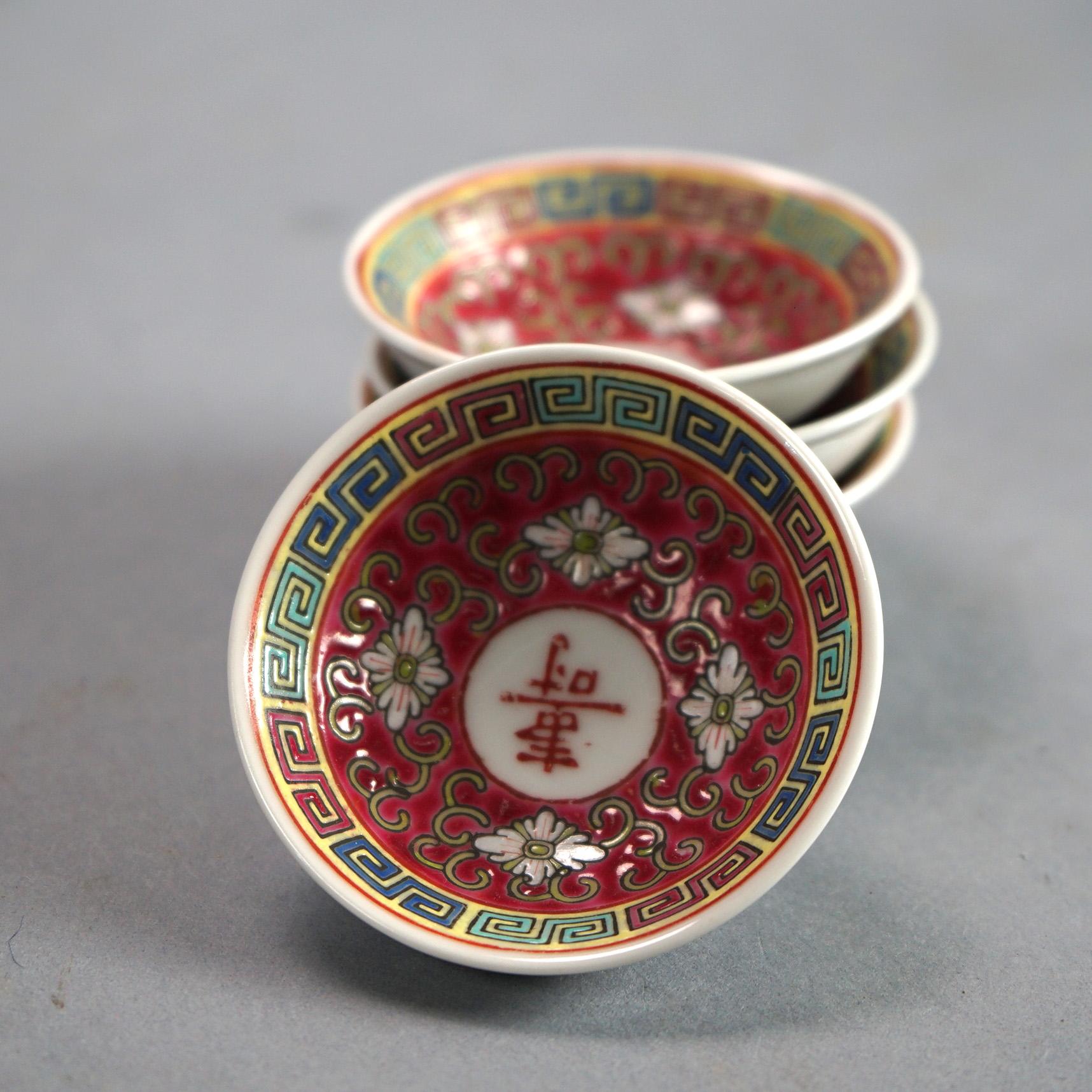 Vintage 33 Piece Chinese Republic Porcelain Tea Set C1930 For Sale 8