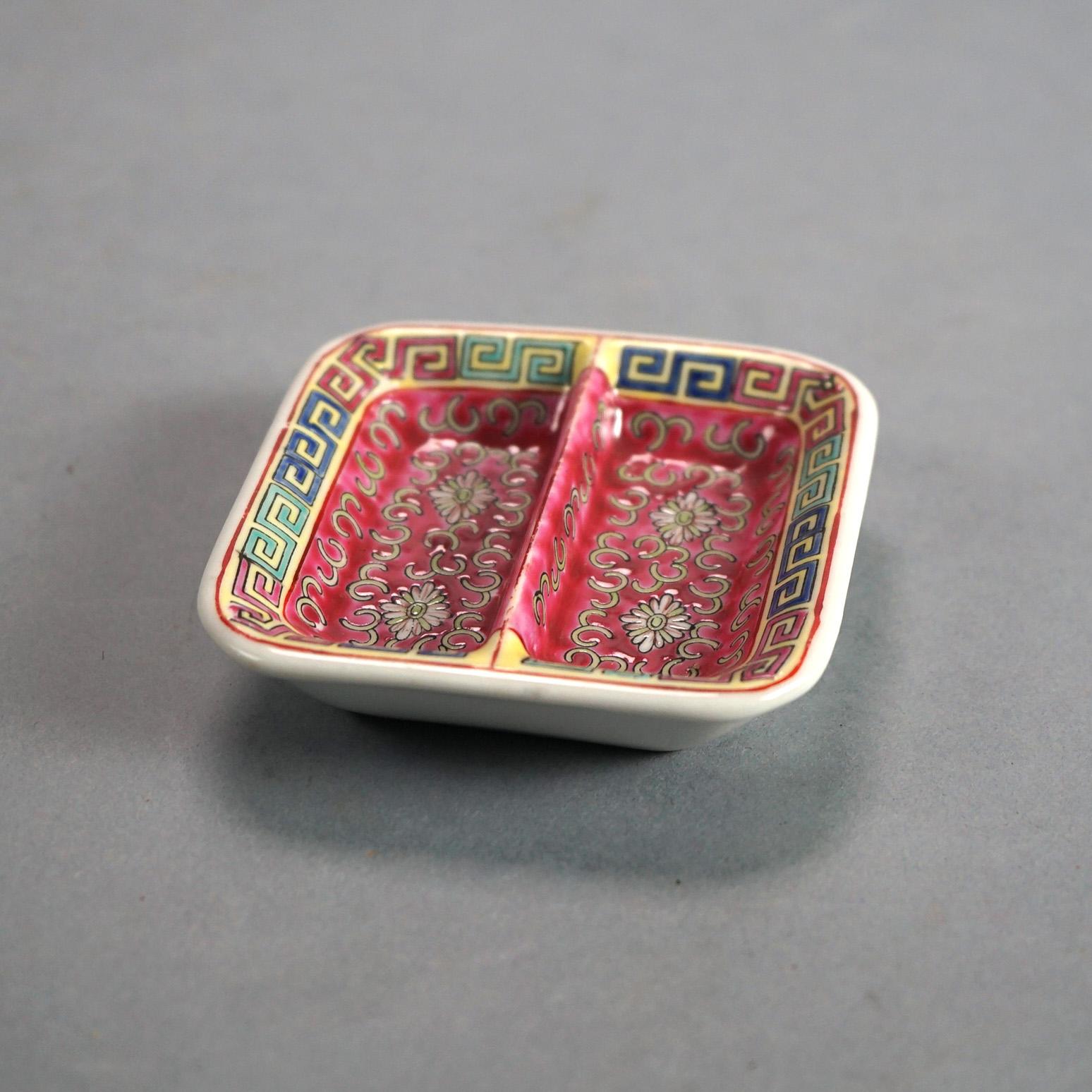 Asian Vintage 33 Piece Chinese Republic Porcelain Tea Set C1930 For Sale