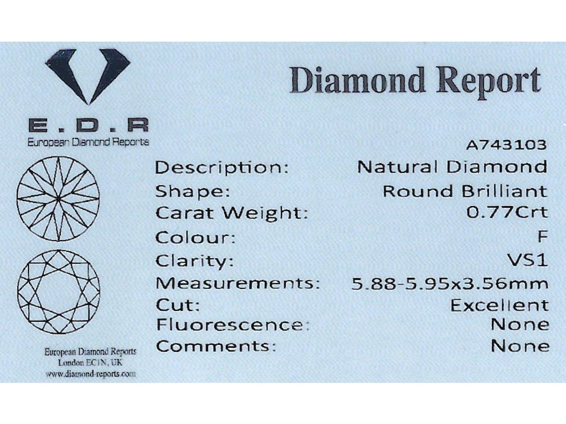 Vintage 3.40Ct Diamond and Platinum Trilogy Ring Circa 1950 For Sale 7