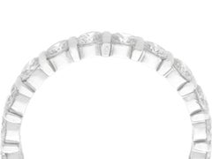 Vintage 3.42 Carat Diamond and White Gold Full Eternity Ring