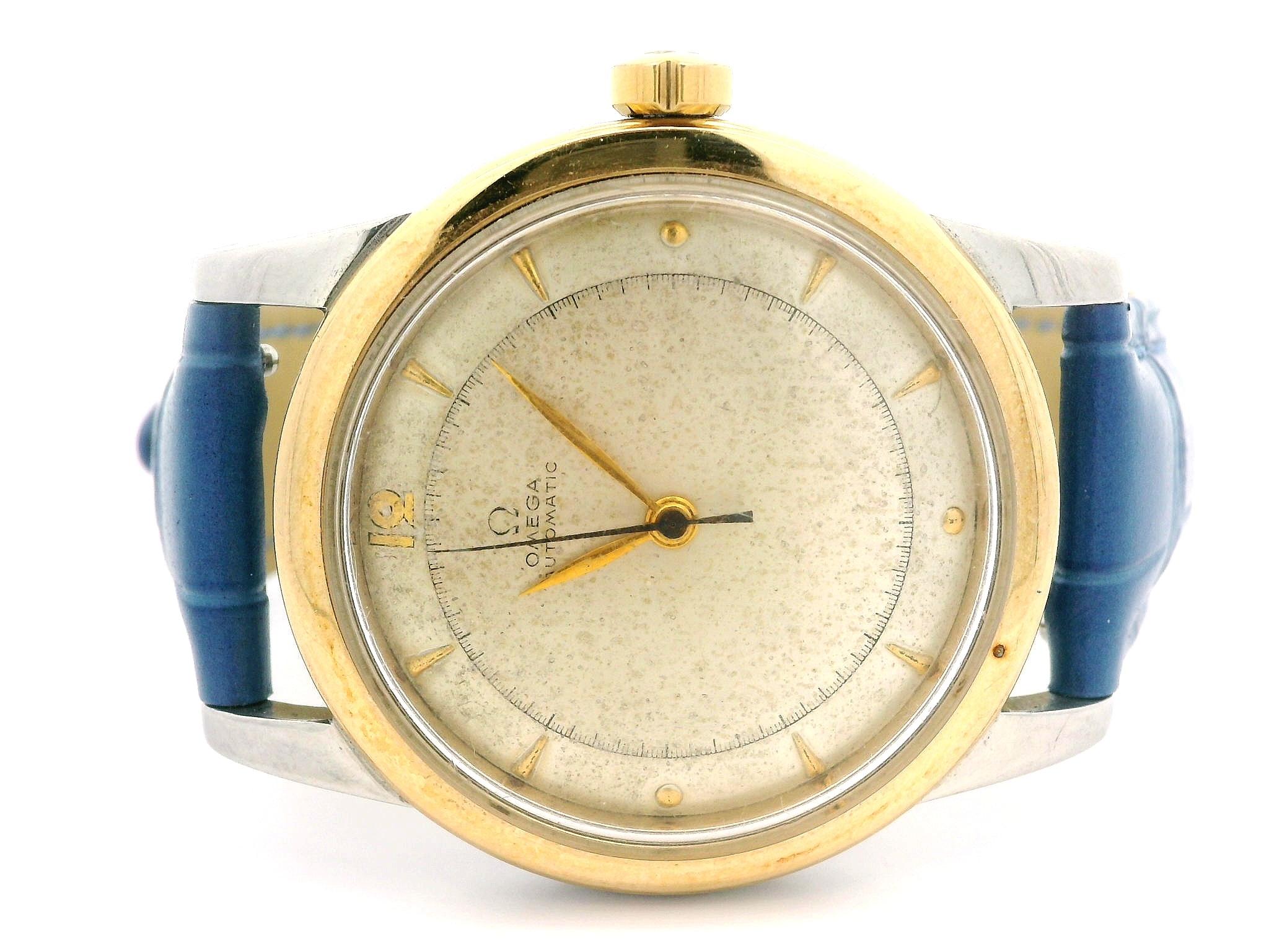 Vintage 34mm Omega Seamaster 17j Bumper Automatic Wrist Watch Ref. 2577 Cal. 351 2