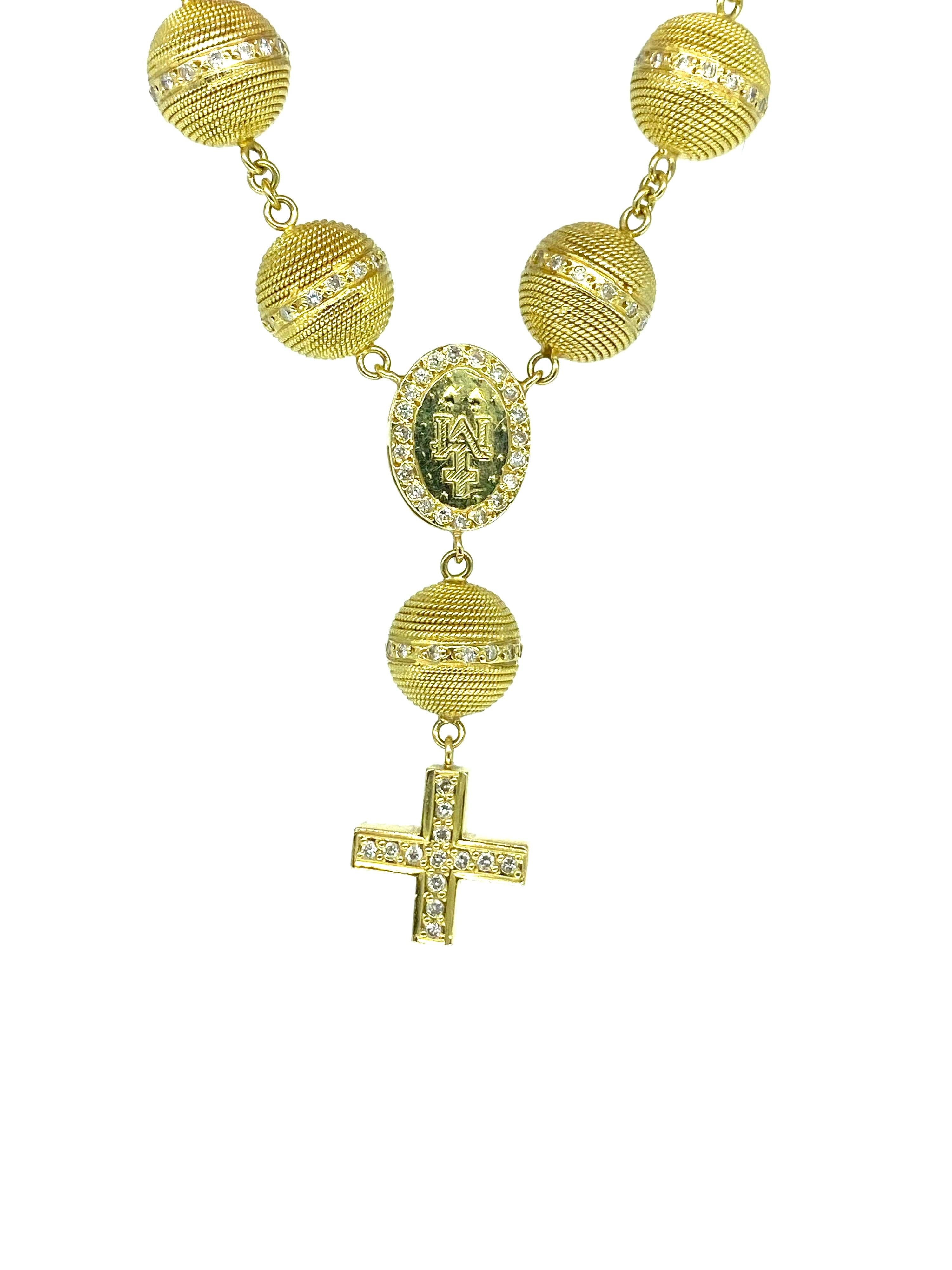 rosary bracelet gold
