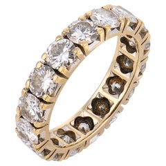 Vintage 3.50 carat diamond 18k white gold eternity band