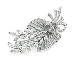 Vintage 3.50 Carat Diamond Bouquet Pin