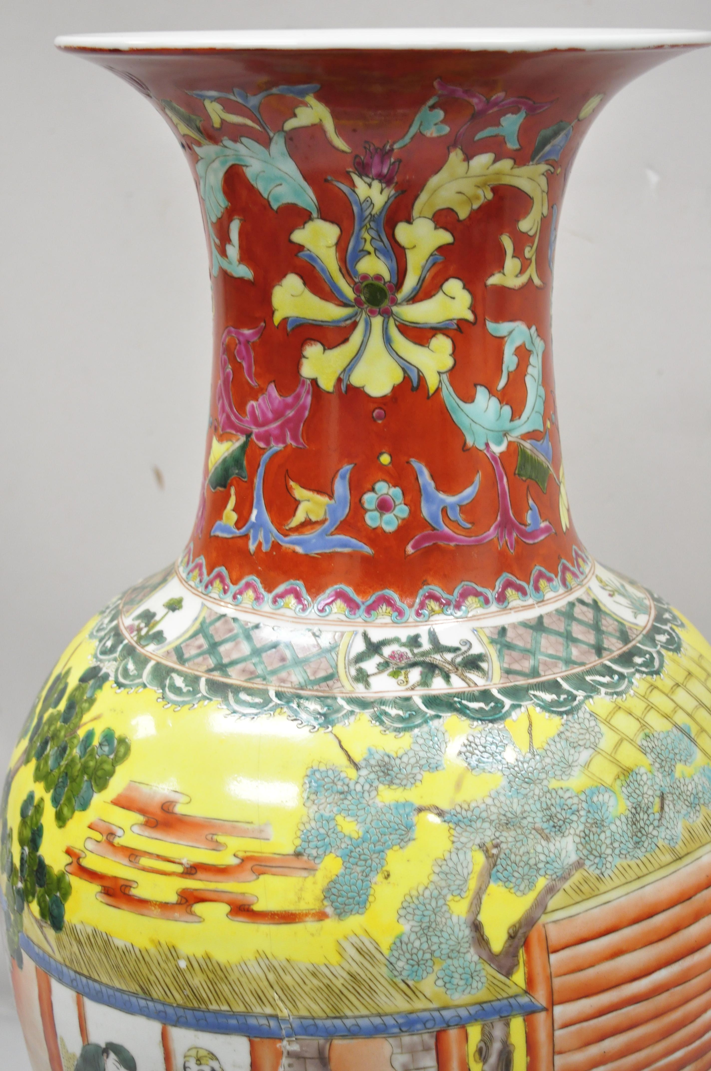 chinese yellow urn