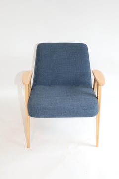 Vintage 366 Armchair in Navy Blue from 1970s