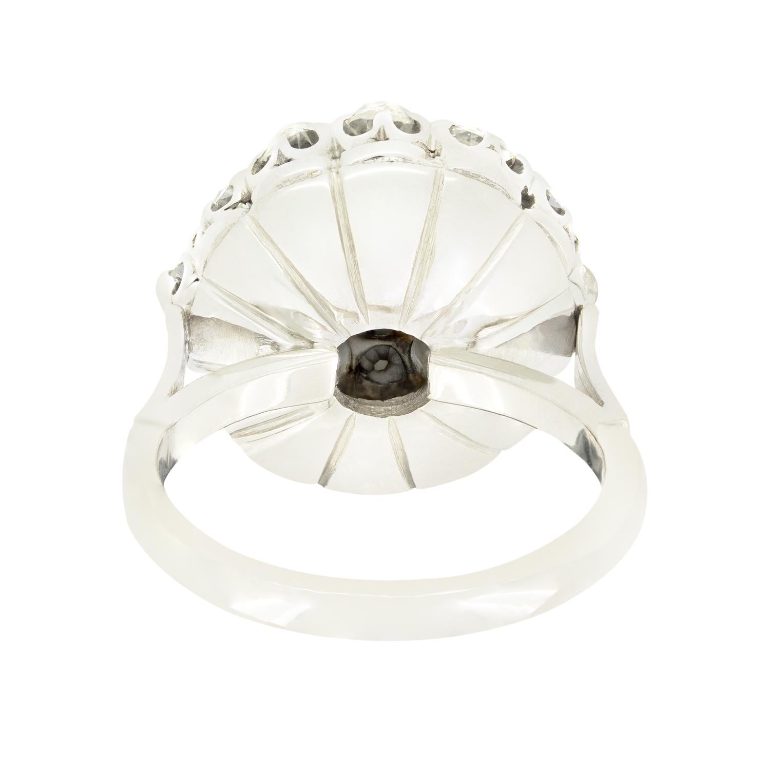 Vintage 3.90ct Diamond Cluster Ring, c.1950s Bon état - En vente à London, GB
