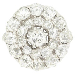 Vintage 3.90ct Diamond Cluster Ring, c.1950s