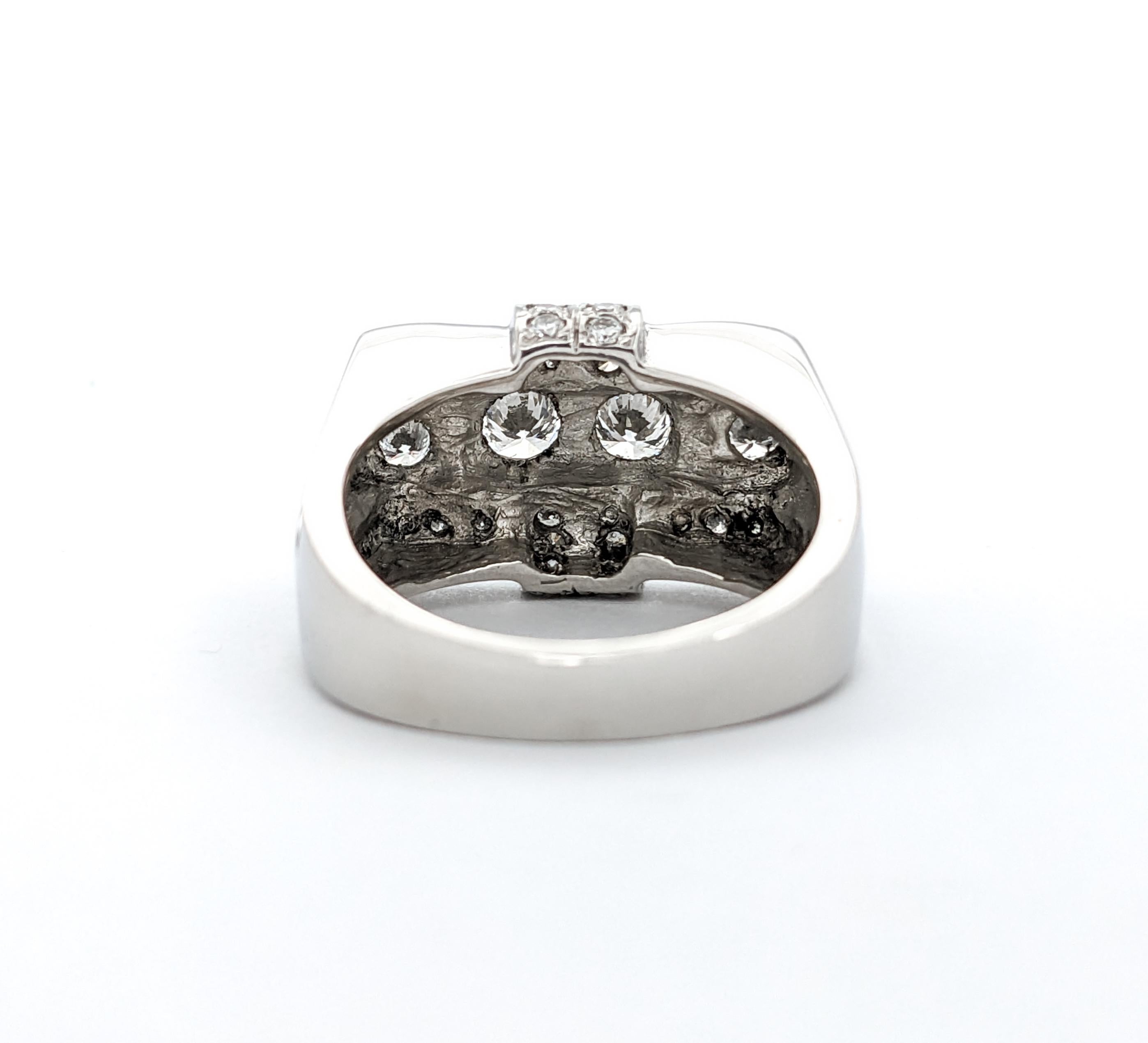 Women's Vintage 3ctw Diamond Ring In Platinum For Sale