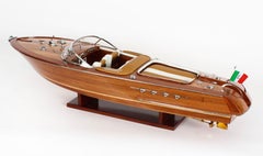 Vintage 3ft model of a Riva Aquarama speedboat 20th Century