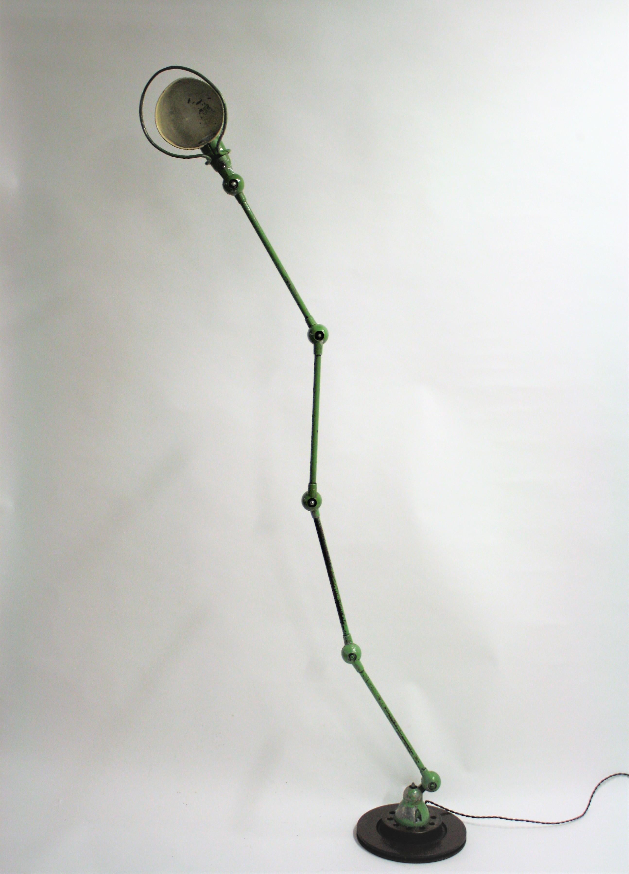 French Vintage 4-Arm Jielde Industrial Floor Lamp, 1950s