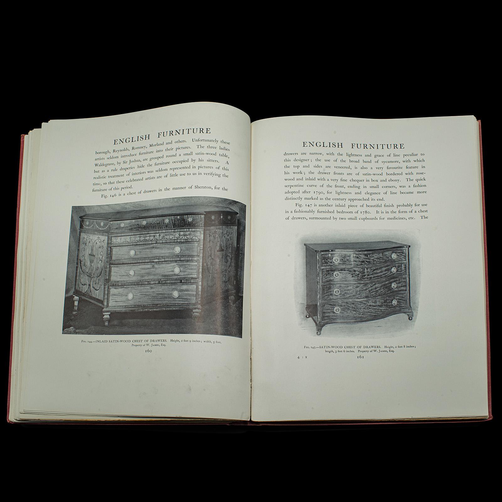 4er-Bücher-Set Vintage-Möbel-Set, Geschichte britischer Möbel, Englisch, Referenz, Macquoid im Angebot 4