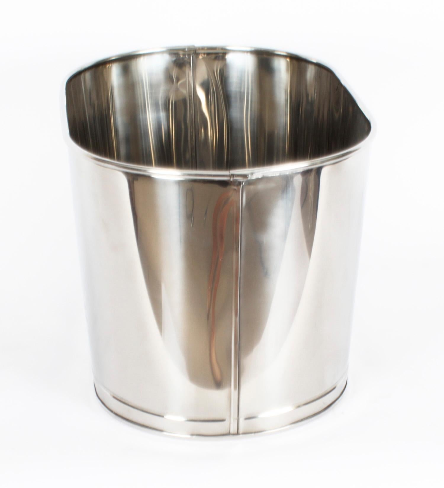 Vintage 4 Bottle Silver Plated Wine Cooler Ice Bucket 20th Century 4