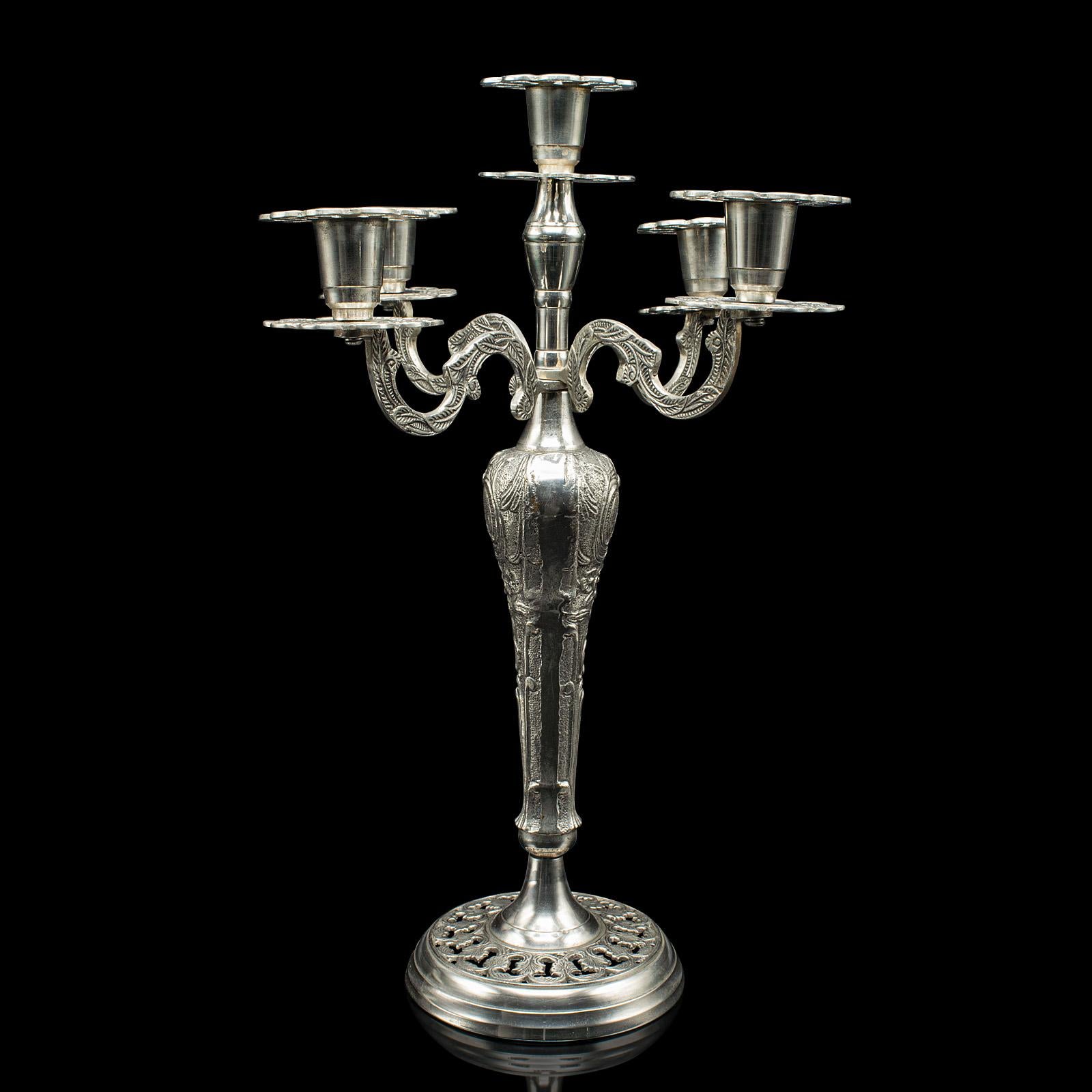 Art Déco Candeliere d'epoca a 4 rami, candelabro, centrotavola, Art Deco, C.C. in vendita