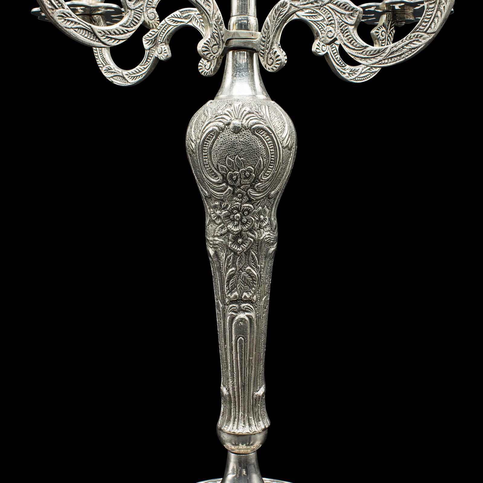 Candeliere d'epoca a 4 rami, candelabro, centrotavola, Art Deco, C.C. in vendita 2