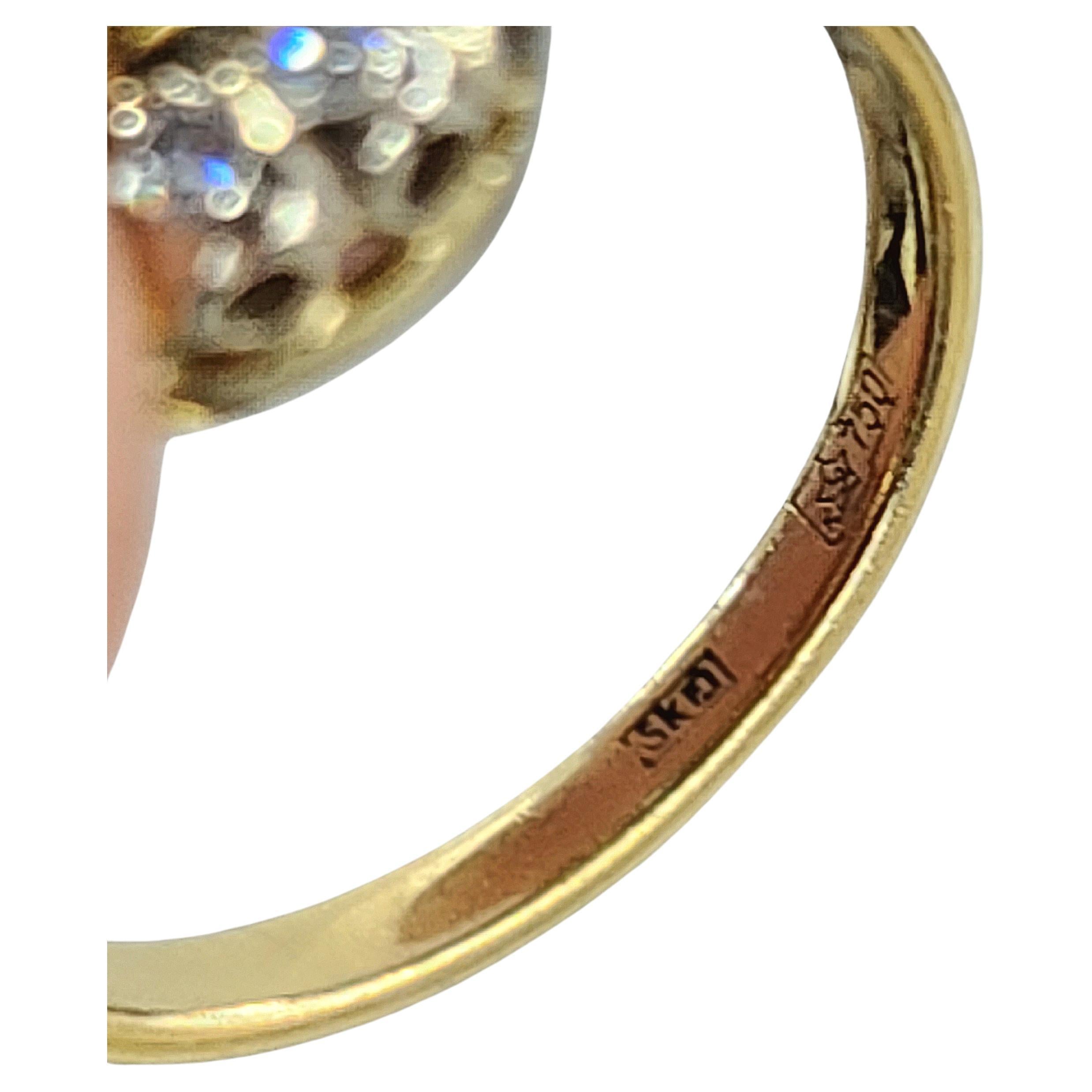 Goldring mit 4 Karat Smaragd und Diamant im Vintage-Stil 2