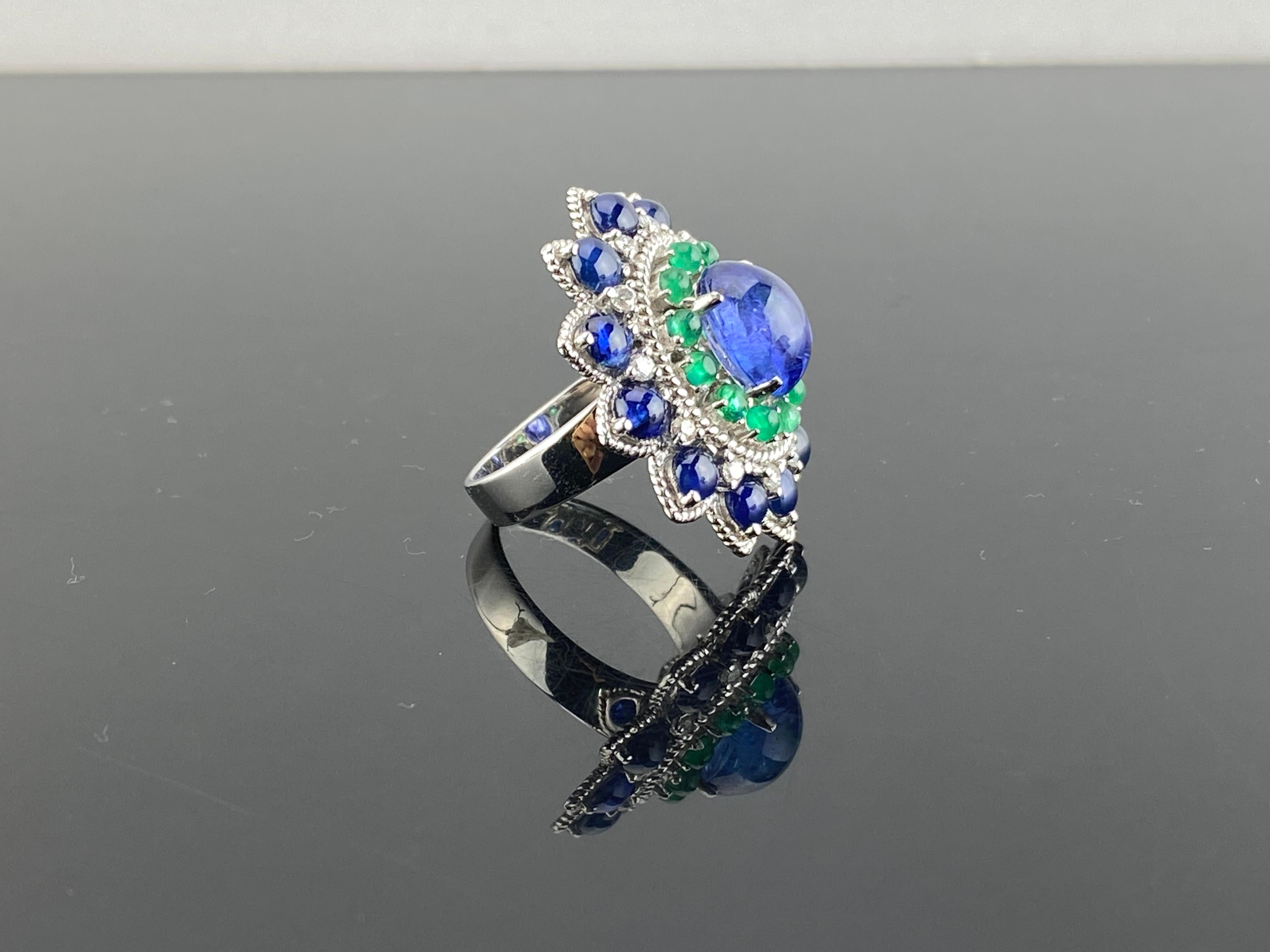 4 carat tanzanite ring