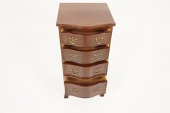 Vintage 4-Drawer Serpentine Front Lingerie Chest, Dresser, Scotland 1930, B1381