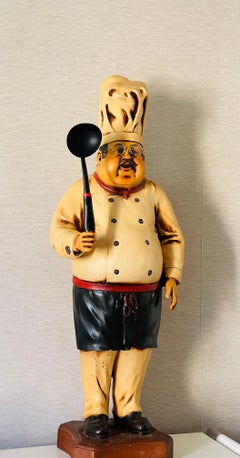 Vintage 4 ft Restaurant Sign French Cook Display