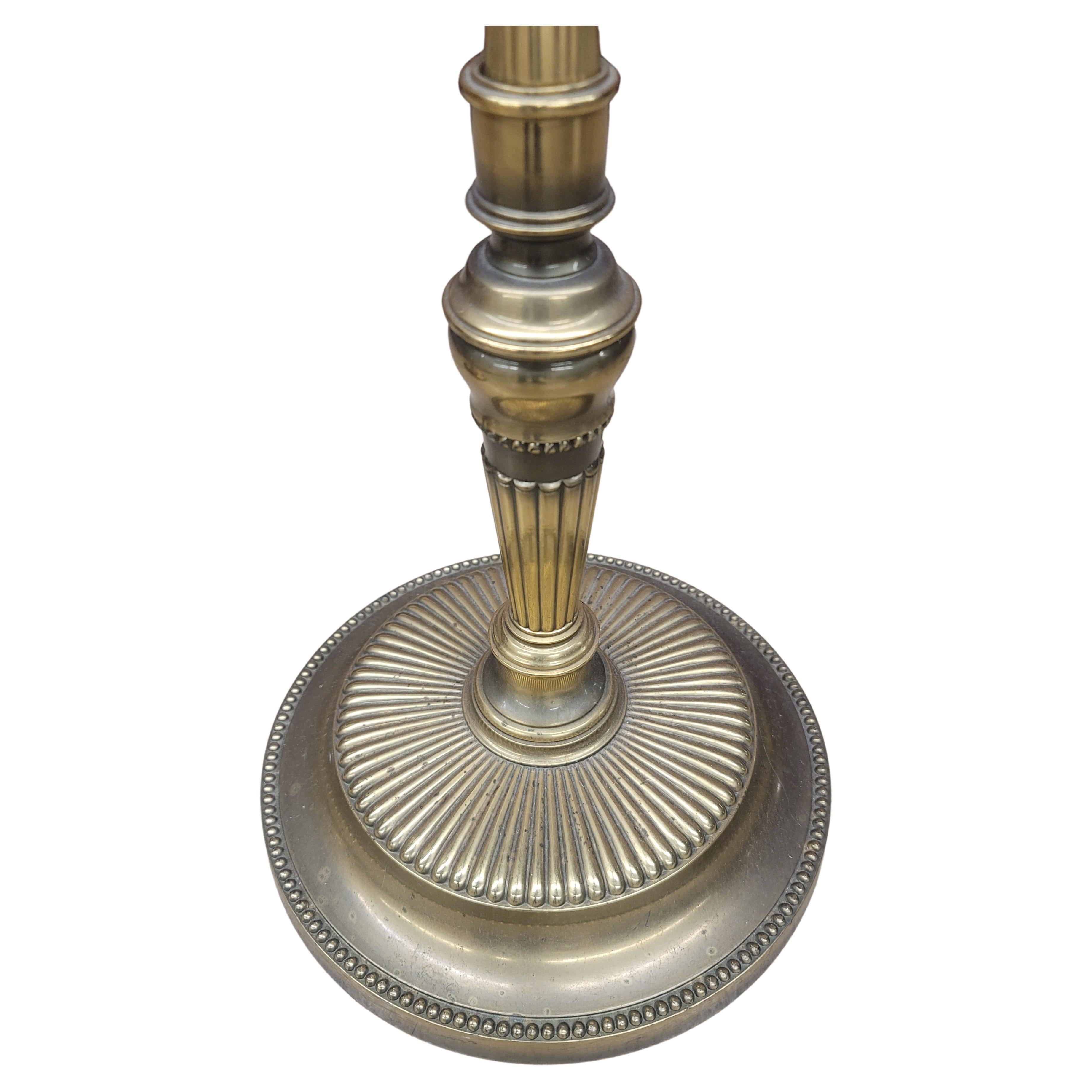 Stehlampe mit 4 Lichtern aus Messing und Metall, Vintage (Metallarbeit) im Angebot