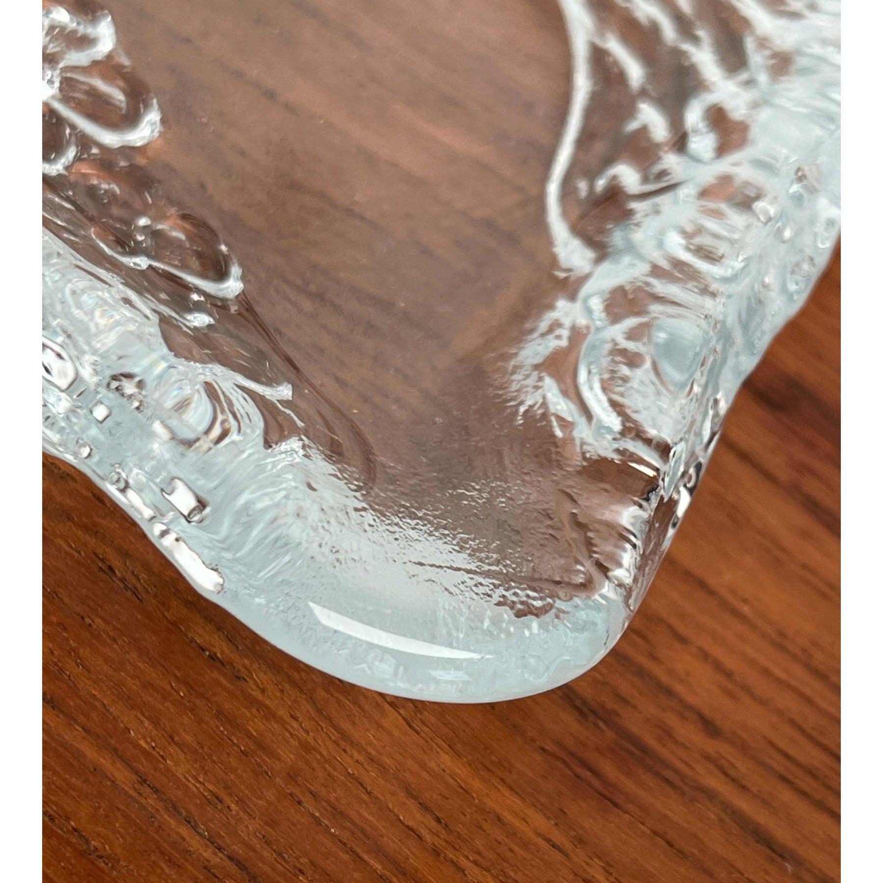 Vintage 4 Jahreszeiten Baum Design Glas Tortenplatte von Riedel Glas, 1970er Jahre im Angebot 7
